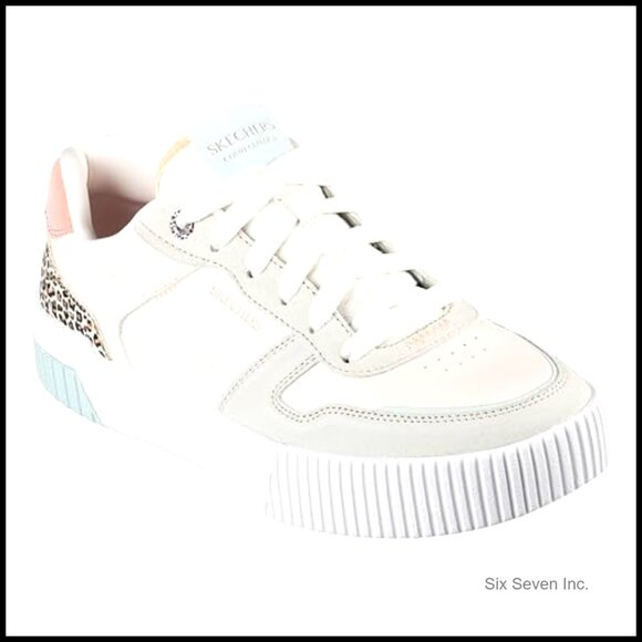 Classic Court Sneakers Elegant Lace-Up Memory Foam Comfort Casual Wear - Picture 4 of 6